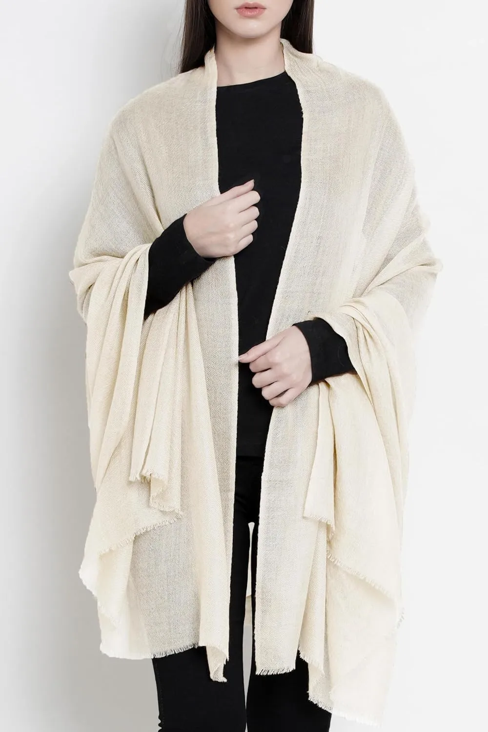100% Handmade Cashmere Scarf MI Kashmir (Gift Box) Large Warm Pashmina Women Men AW