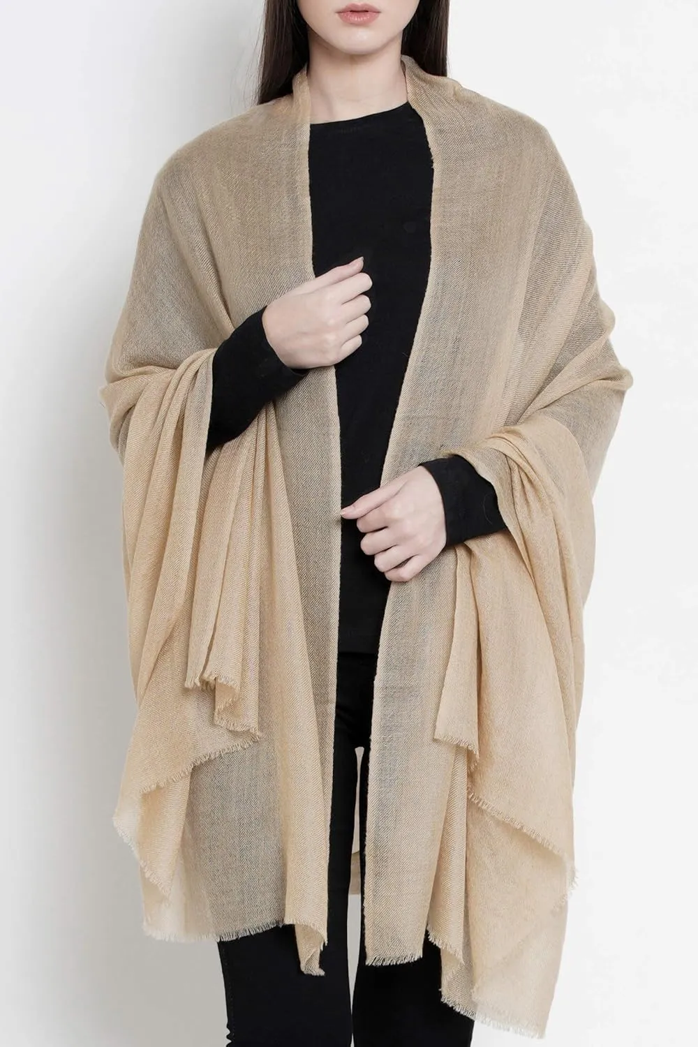 100% Handmade Cashmere Scarf MI Kashmir (Gift Box) Large Warm Pashmina Women Men AW