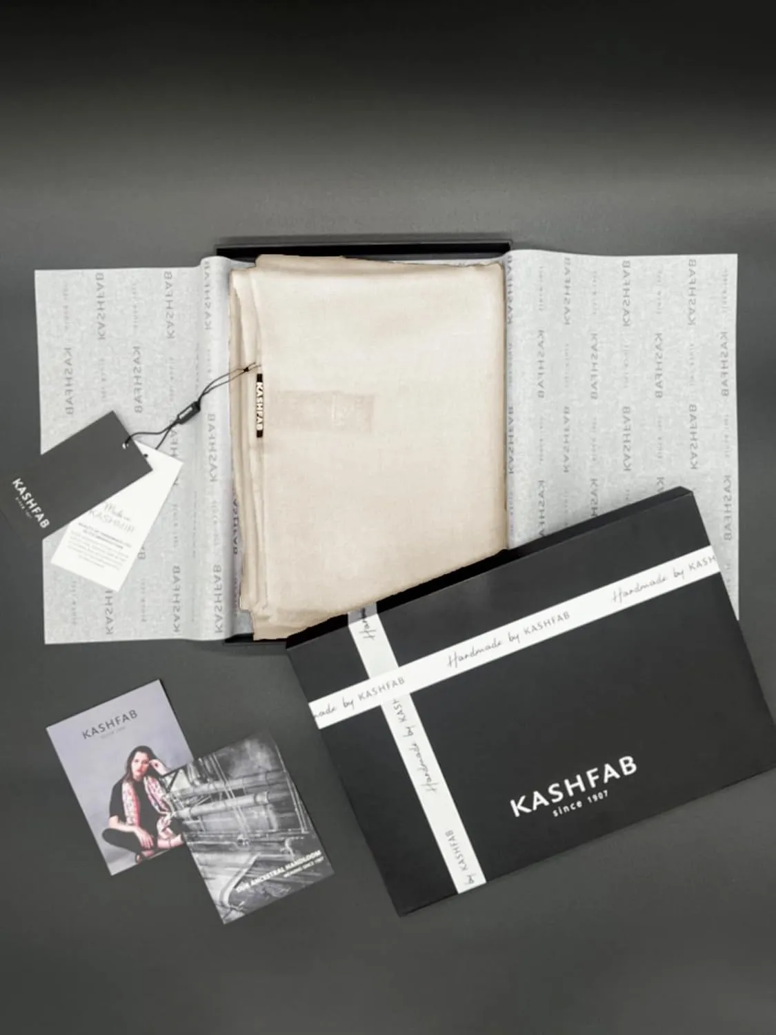 100% Handmade Cashmere Scarf MI Kashmir (Gift Box) Large Warm Pashmina Women Men AW