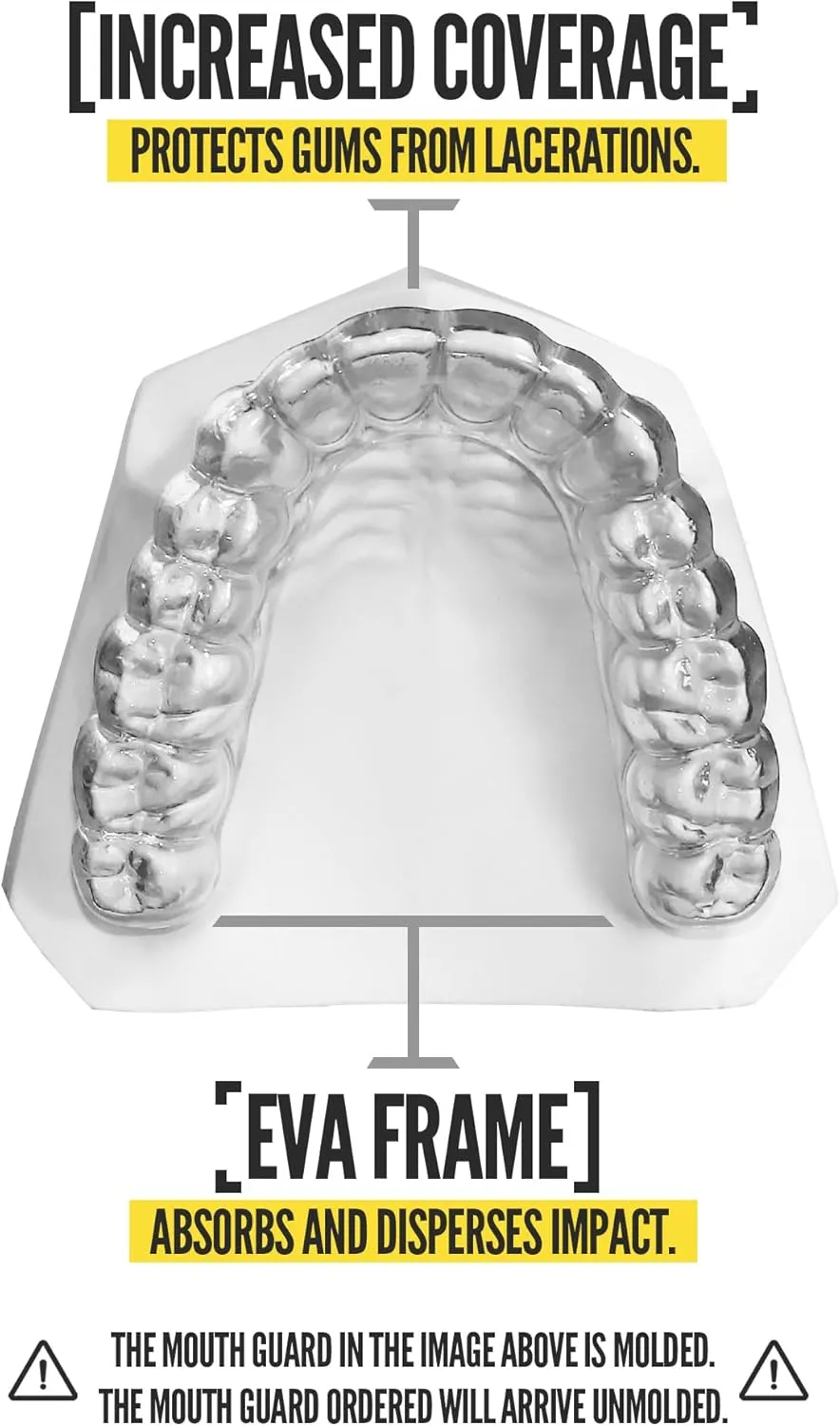 2 Pack Nxtrnd Classic Mouth Guard for All Sports (Transparent)