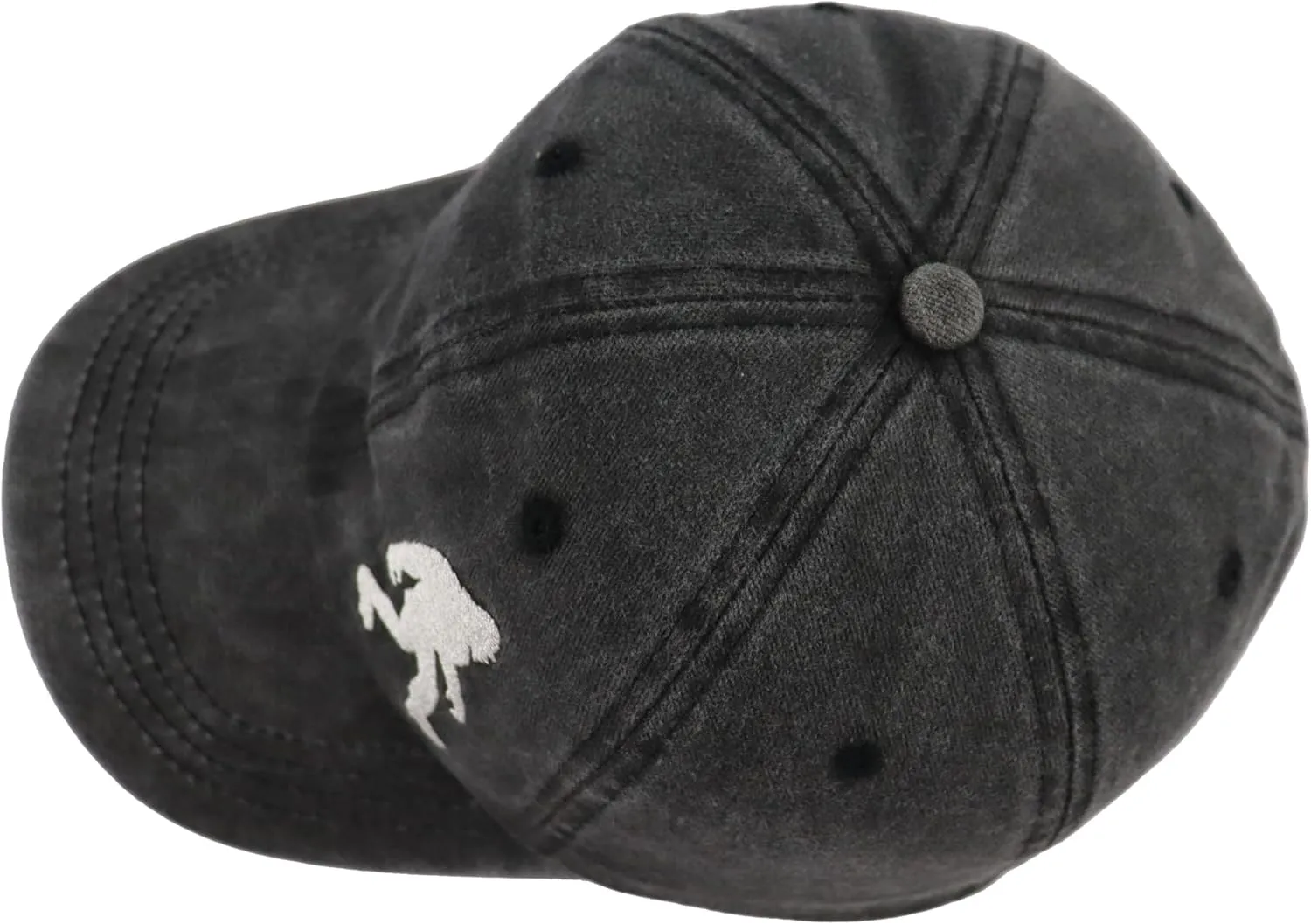 Bigfoot Hat for Men Women, Adjustable Embroidered Cotton Denim Big Foot Sasquatch Baseball Cap
