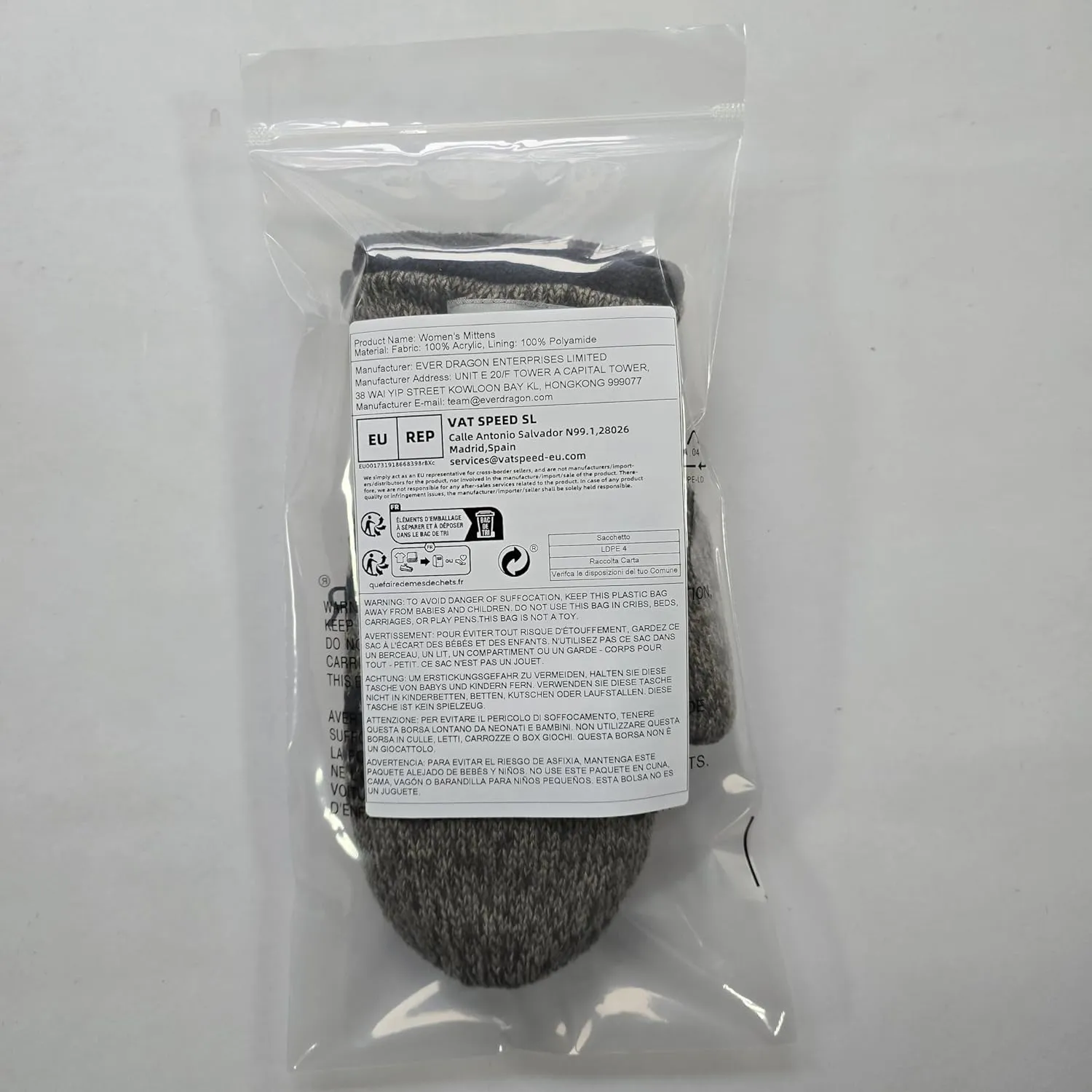 BRUCERIVER Women Snowflake Knit Mittens with Warm Thinsulate Fleece Lining