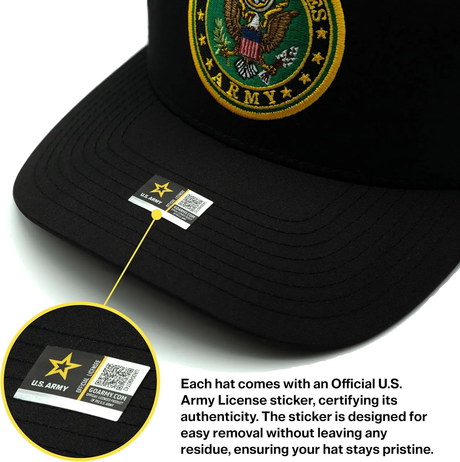 Desert Storm Veteran Hat for Men Officially Licensed US Army Combat Veterans Embroidered Adjustable Baseball Cap