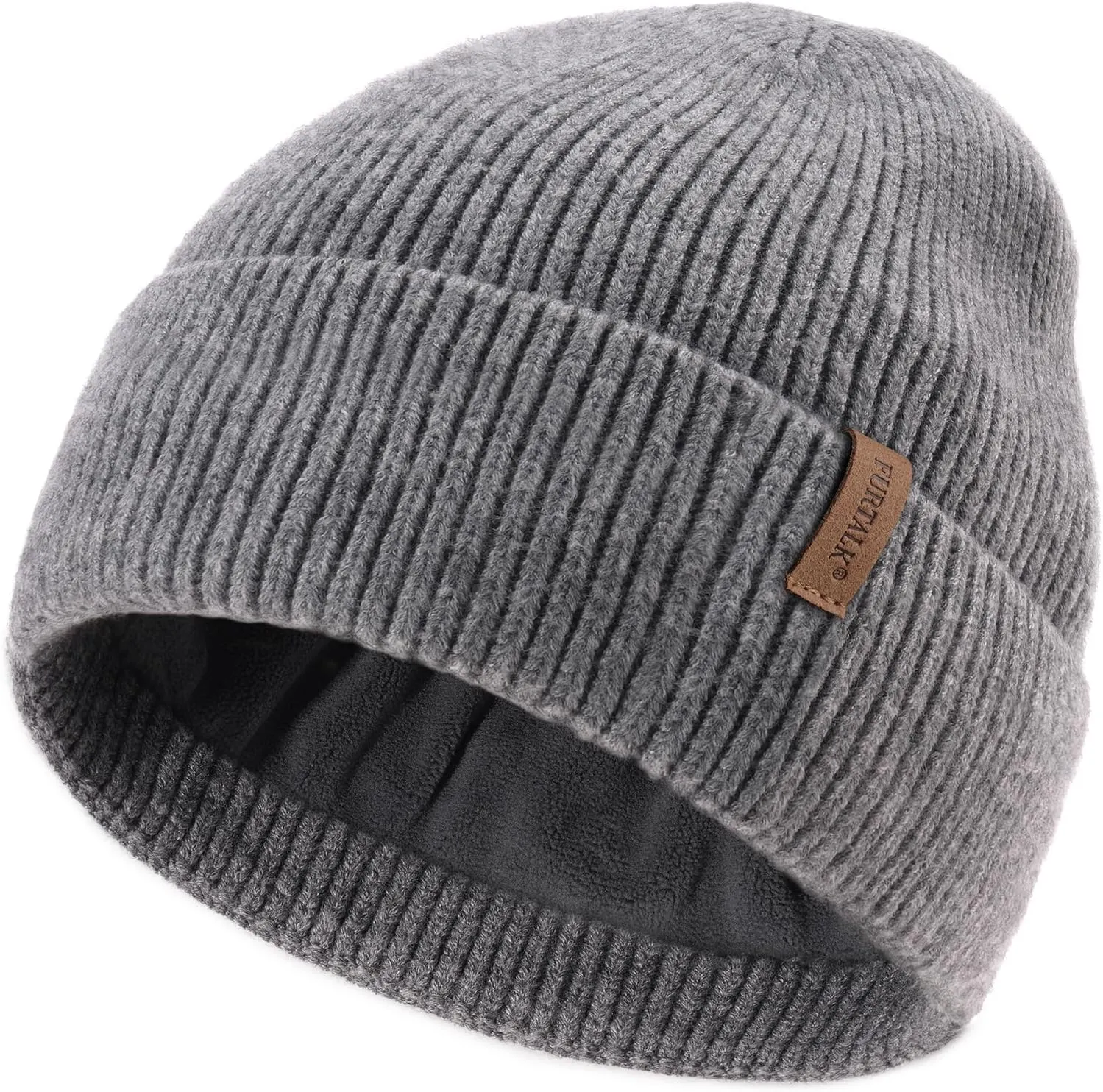 FURTALK Winter Hats for Men Women Fleece Lined Beanie Warm Cuffed Outdoor Skull Cap