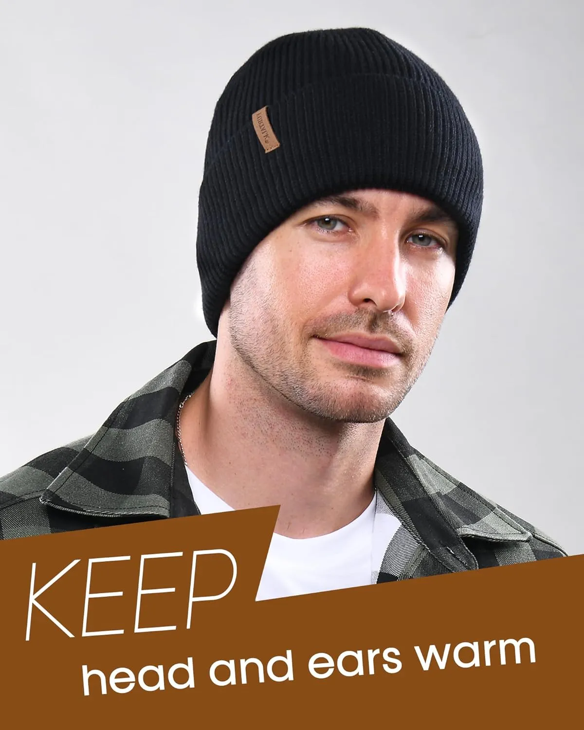 FURTALK Winter Hats for Men Women Fleece Lined Beanie Warm Cuffed Outdoor Skull Cap