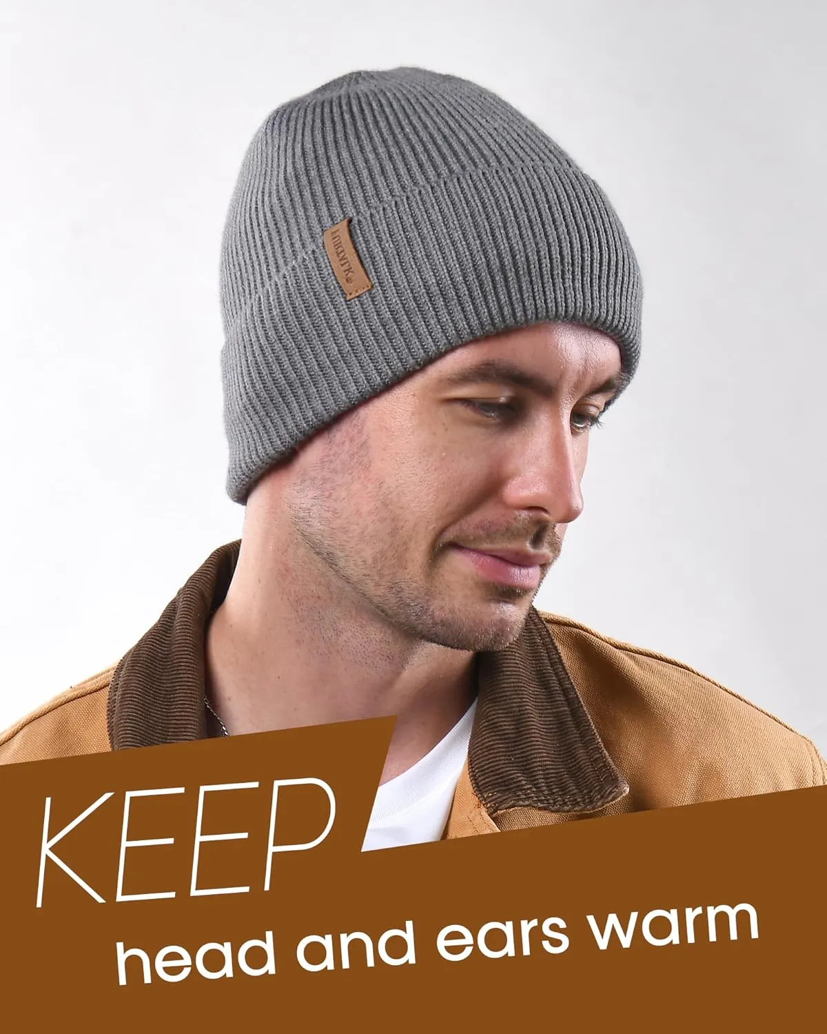 FURTALK Winter Hats for Men Women Fleece Lined Beanie Warm Cuffed Outdoor Skull Cap