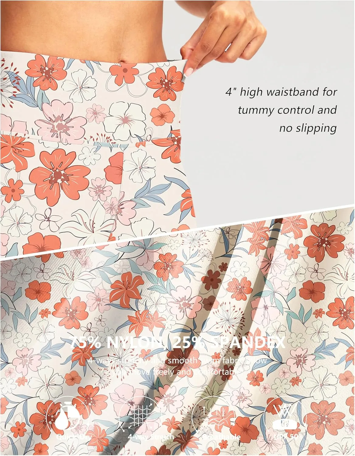 G Gradual Women's 7" Long Swim Board Shorts High Waisted Quick Dry Beach Swimming Shorts for Women with Liner Pockets