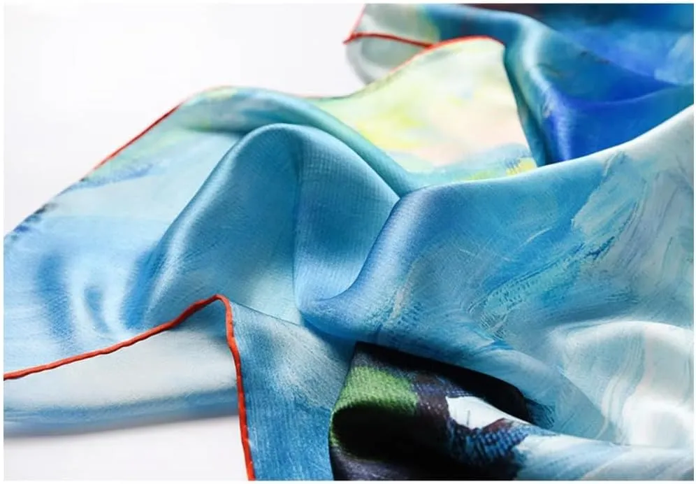 Grace Scarves 100% Silk Scarf, Artists Collection (van Gogh & Monet)