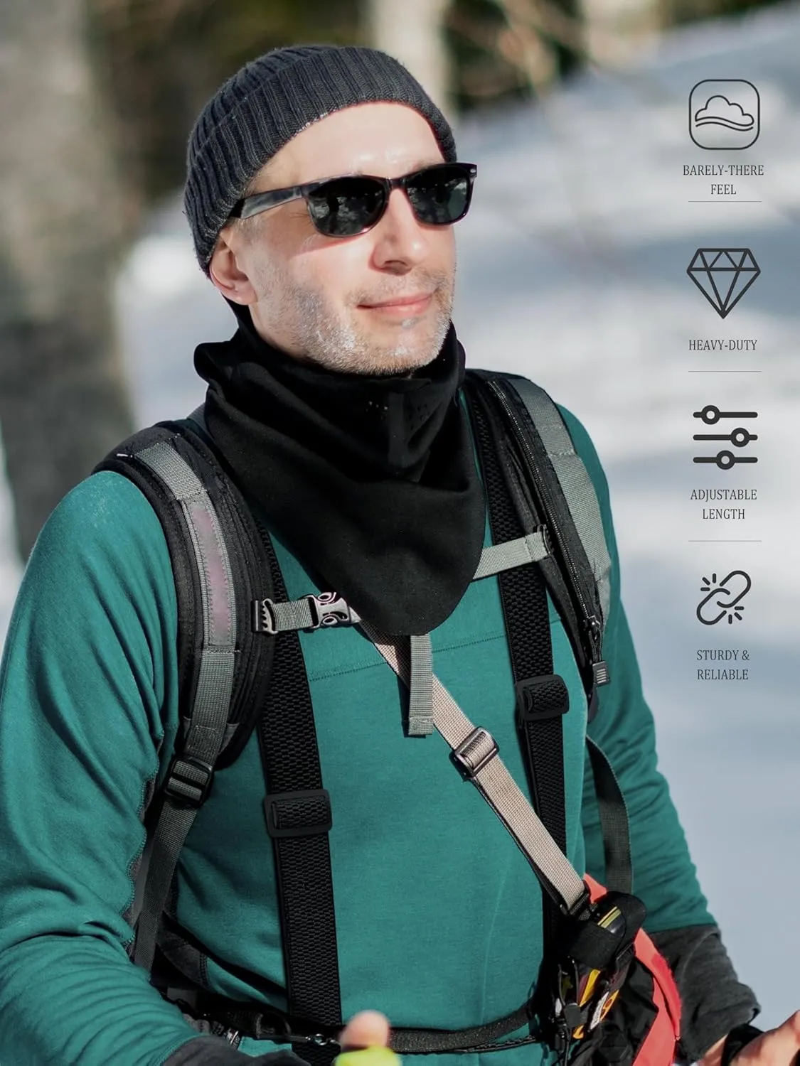 Hidden Suspenders for Men 1.5'' Heavy-Duty Under Clothes 3 Snap Loops Outdoor & Skiing