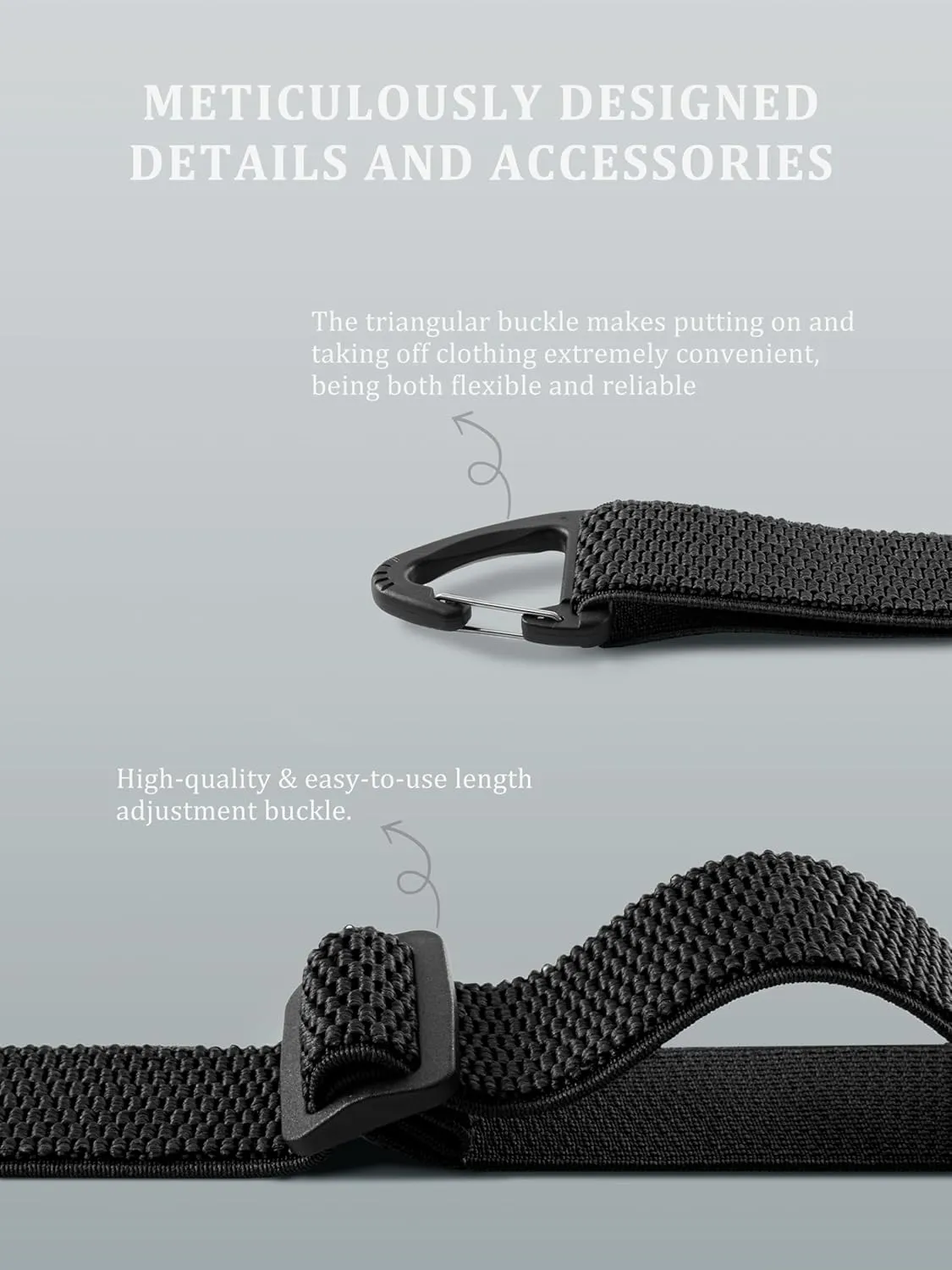 Hidden Suspenders for Men 1.5'' Heavy-Duty Under Clothes 3 Snap Loops Outdoor & Skiing