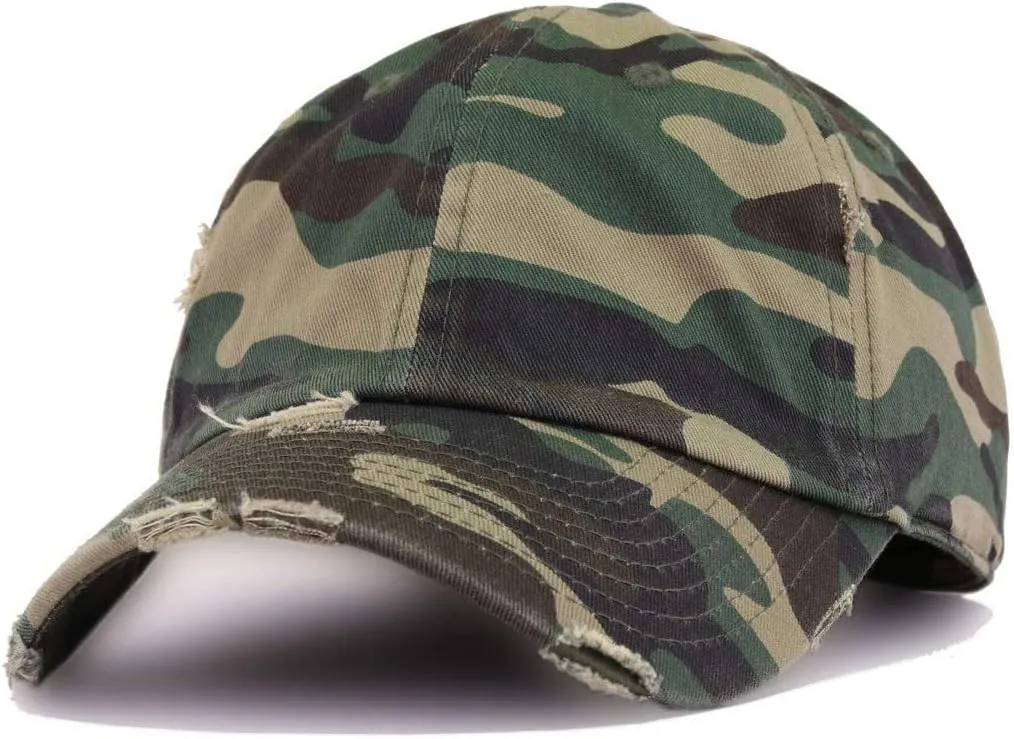 Irish Shamrock Vintage Baseball Cap Embroidered Cotton Adjustable Distressed Dad Hat
