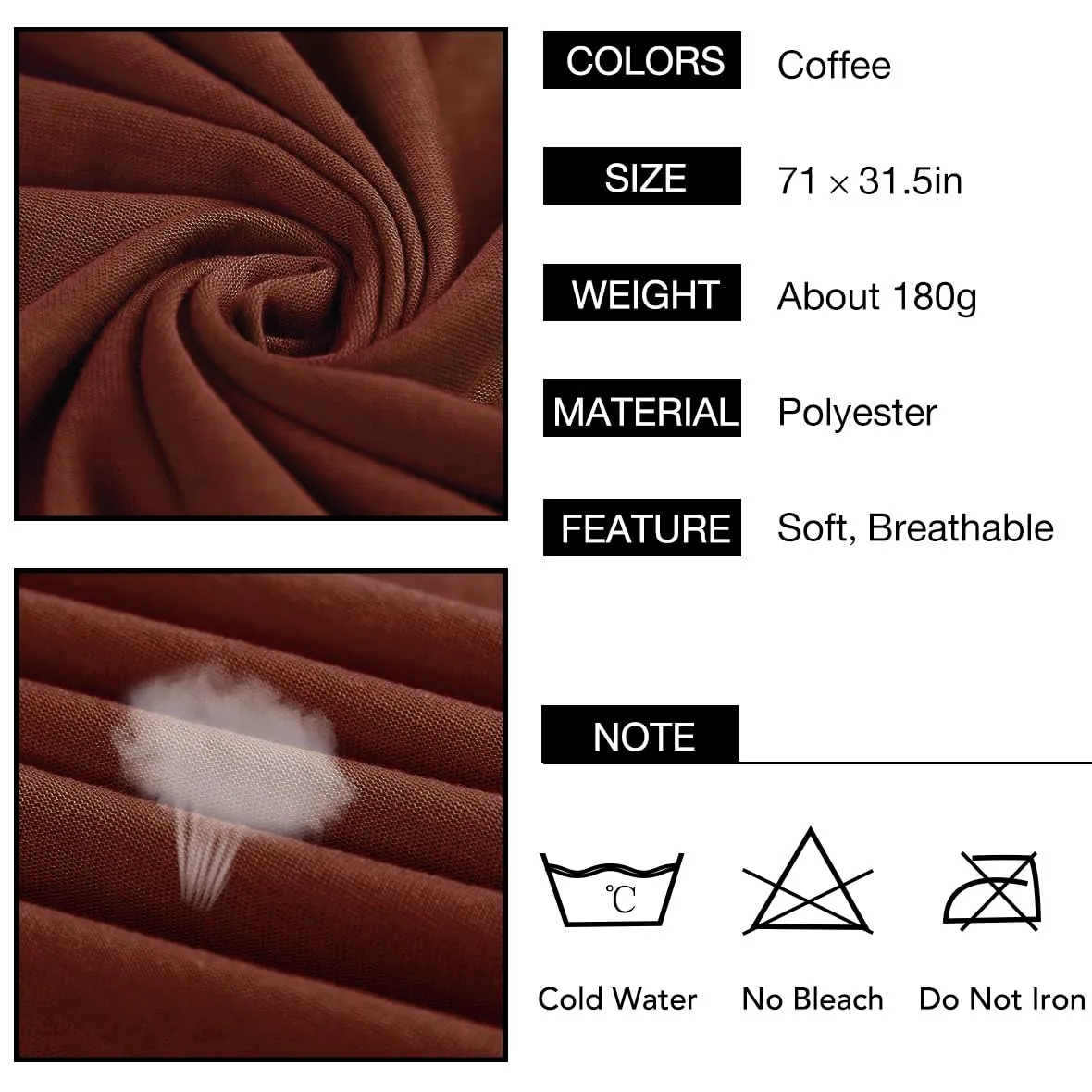 Kachanaa 4 Pieces Solid Color Stretch Knit Head Wrap Extra Long African Head Scarf Breathable Turbans for Black Women
