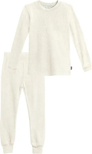 Made in USA Boys Thermal Cotton Underwear Set Long Soft Breathable Base Layer, SPD Sensory
