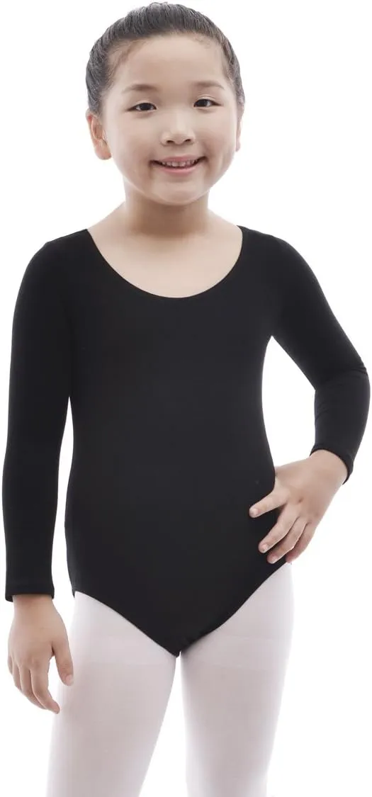 Magic Town Long Sleeve Leotards Dance Dress for Girls Toddler Leotard Ballet Skirt