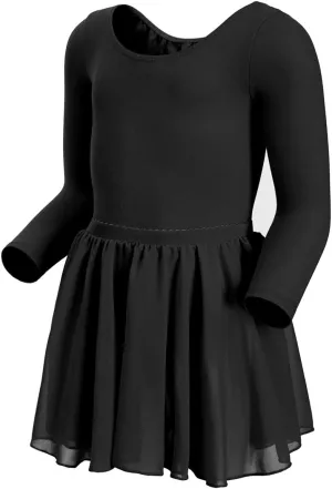 Magic Town Long Sleeve Leotards Dance Dress for Girls Toddler Leotard Ballet Skirt