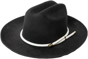 Men Women Retro Felt Wide Brim Western Cowboy Cowgirl Hat Classic Fedoras Cap Jazz Panama Hat