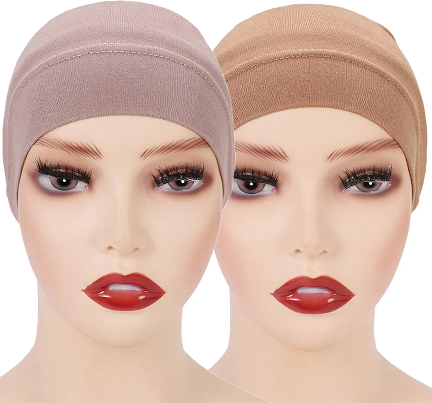 MOWEN 2 Piece Hijab Cap Hijab Scarf Hijab Cap for Women