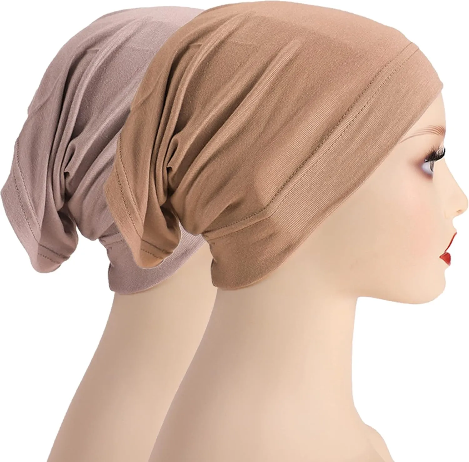 MOWEN 2 Piece Hijab Cap Hijab Scarf Hijab Cap for Women