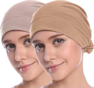 MOWEN 2 Piece Hijab Cap Hijab Scarf Hijab Cap for Women