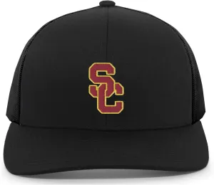 Pacific Headwear NCAA Men's Collegiate Trucker Snapback  Stylish Cap for College Sports Fans, Adjustable Fit