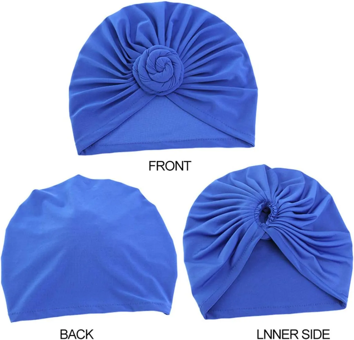 Qianmome Womens Turban African Pattern Knot Headwrap Beanie Pre-Tied Bonnet Chemo Cap Hair Loss Hat
