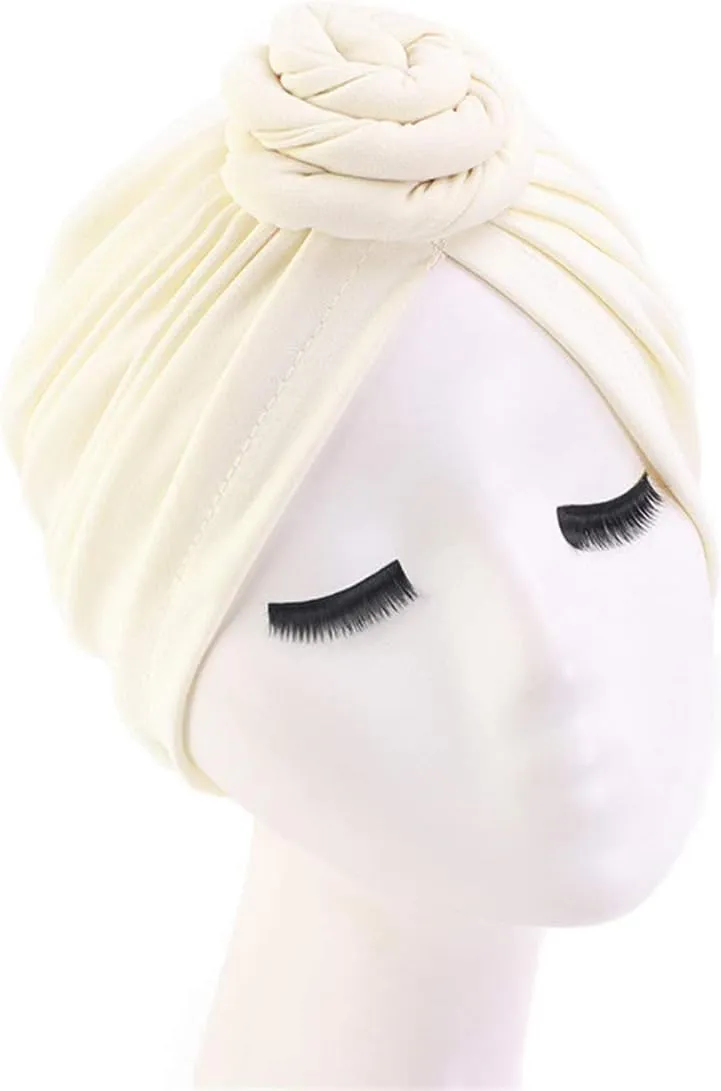 Qianmome Womens Turban African Pattern Knot Headwrap Beanie Pre-Tied Bonnet Chemo Cap Hair Loss Hat