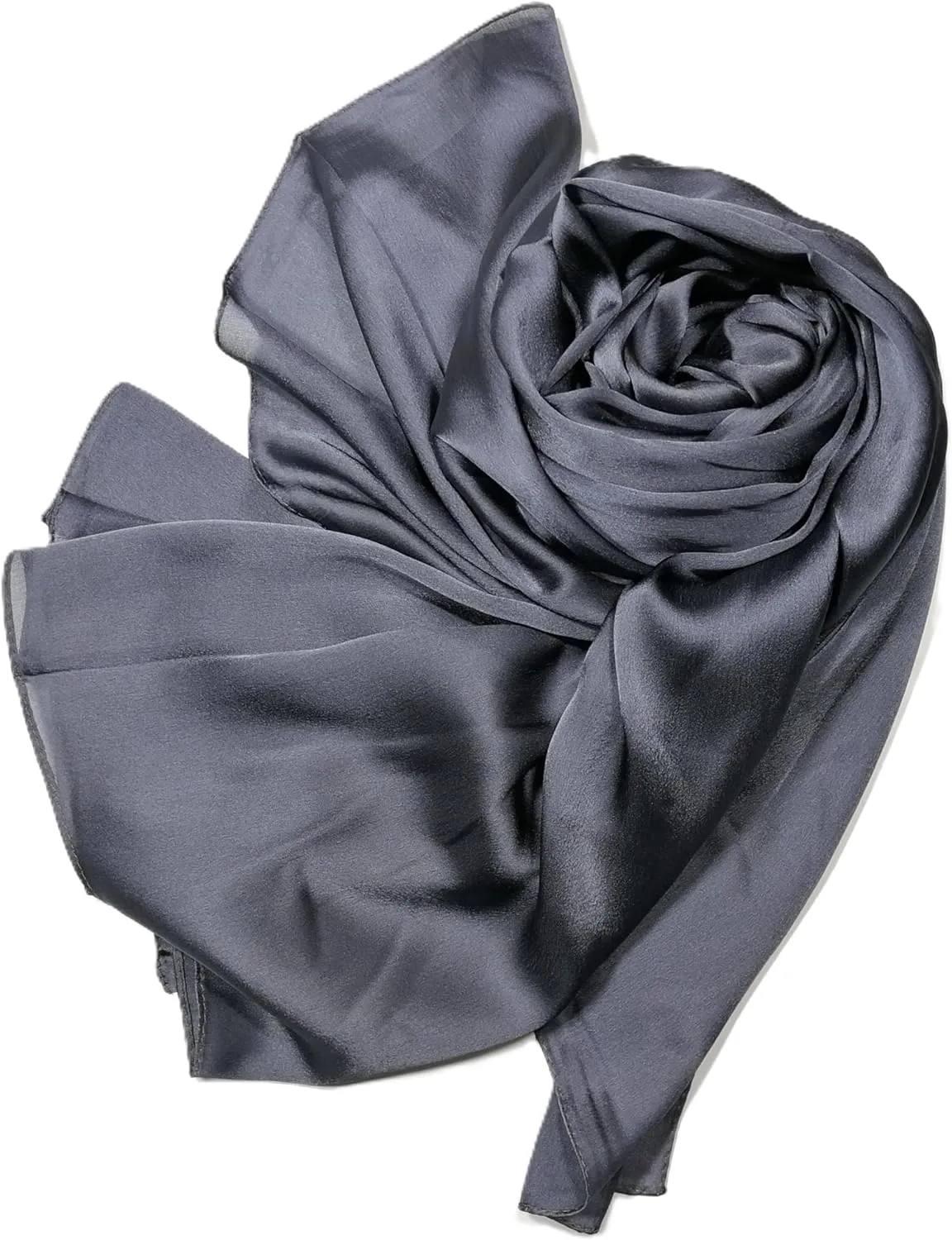 Shanlin Silk Feel Long Satin Patterned & Solid Color Scarves for Women in Gift Box
