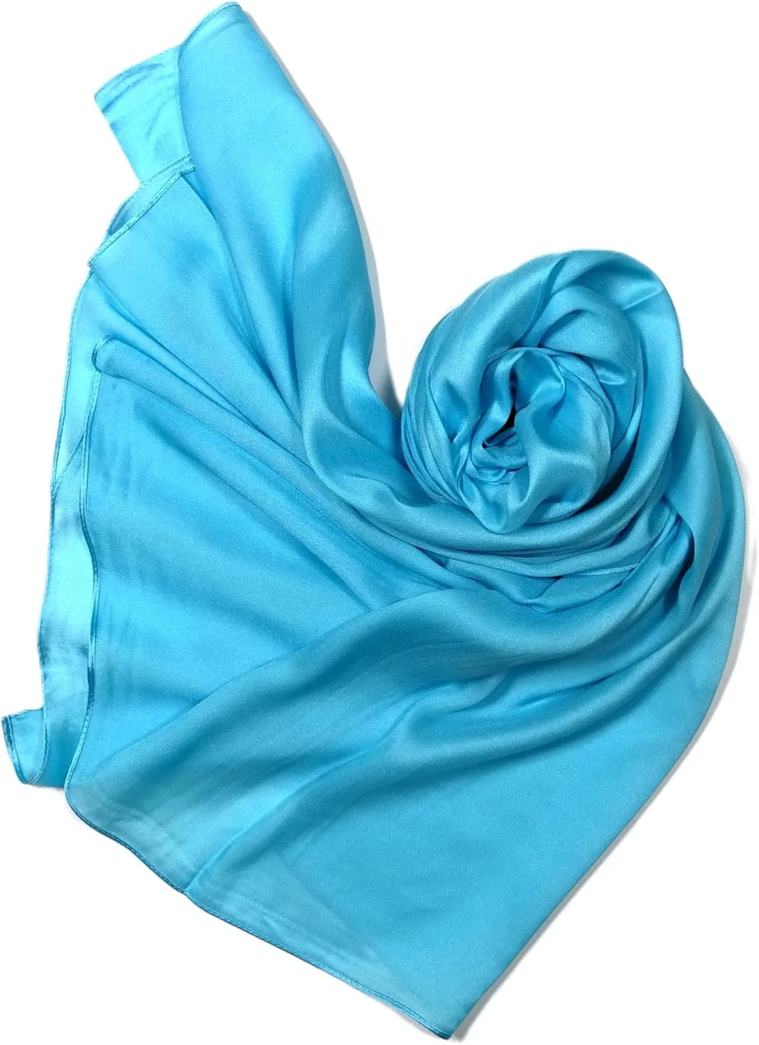 Shanlin Silk Feel Long Satin Patterned & Solid Color Scarves for Women in Gift Box