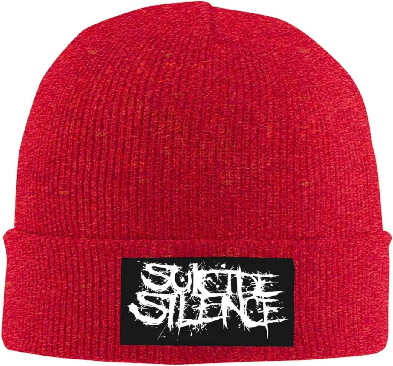 Suicide Music Silence Knit Cuffed Beanie Hat Warm Beanies Soft Slouchy Winter Hats Men's Women's Daily Caps Black