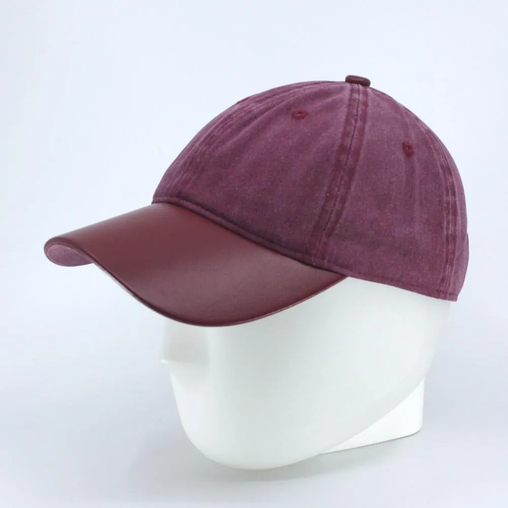 The Vintage Year Heavy Washed Wax Coated Cotton Adjustable Low Profile Men Women Baseball Cap