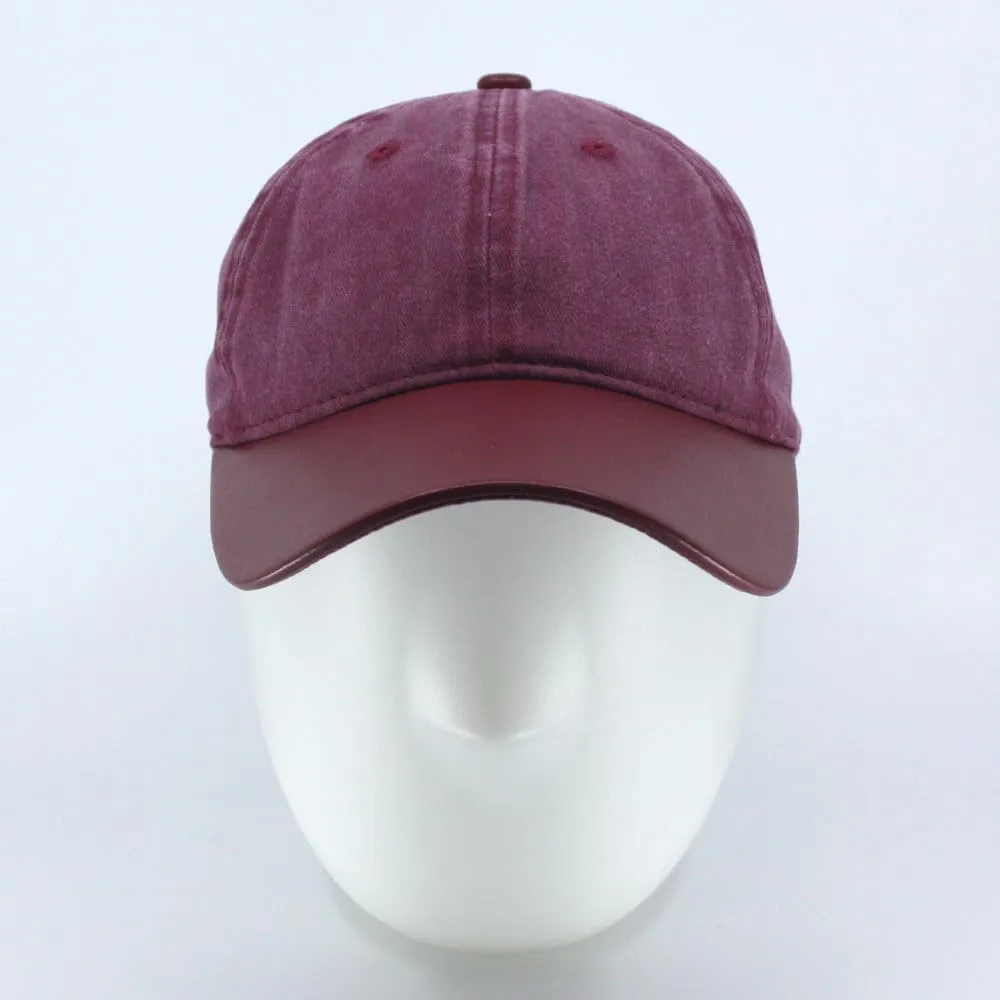 The Vintage Year Heavy Washed Wax Coated Cotton Adjustable Low Profile Men Women Baseball Cap
