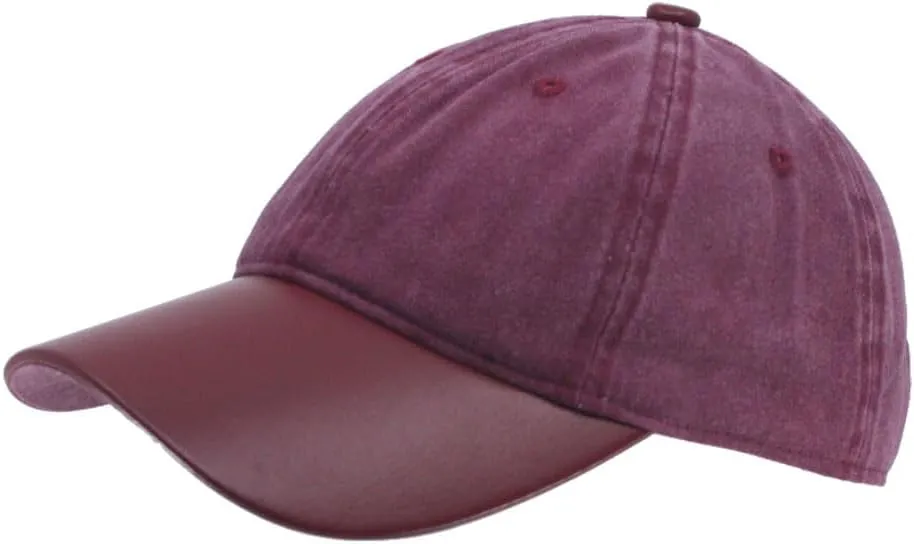 The Vintage Year Heavy Washed Wax Coated Cotton Adjustable Low Profile Men Women Baseball Cap