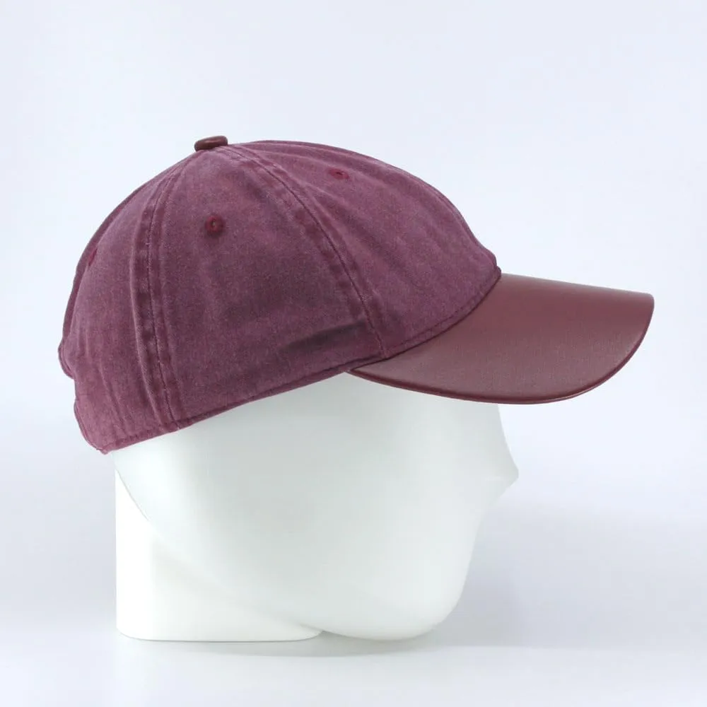 The Vintage Year Heavy Washed Wax Coated Cotton Adjustable Low Profile Men Women Baseball Cap