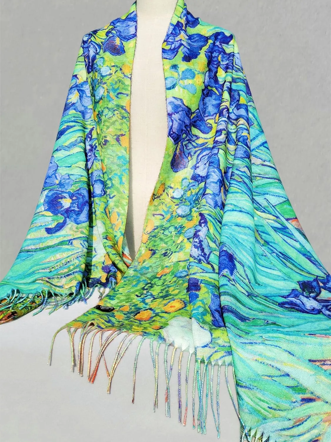 VENVSBEE Van Gogh Scarves Art Scarf for Women Best Gift Reversible Soft Cashmere Feel Shawl Wrap Pashmina in Gift Box
