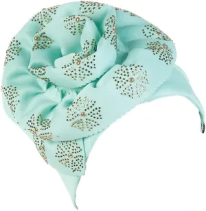 Women Rhinestone Turban Hats Chemo Head Wraps Long Headwear Head Scarves